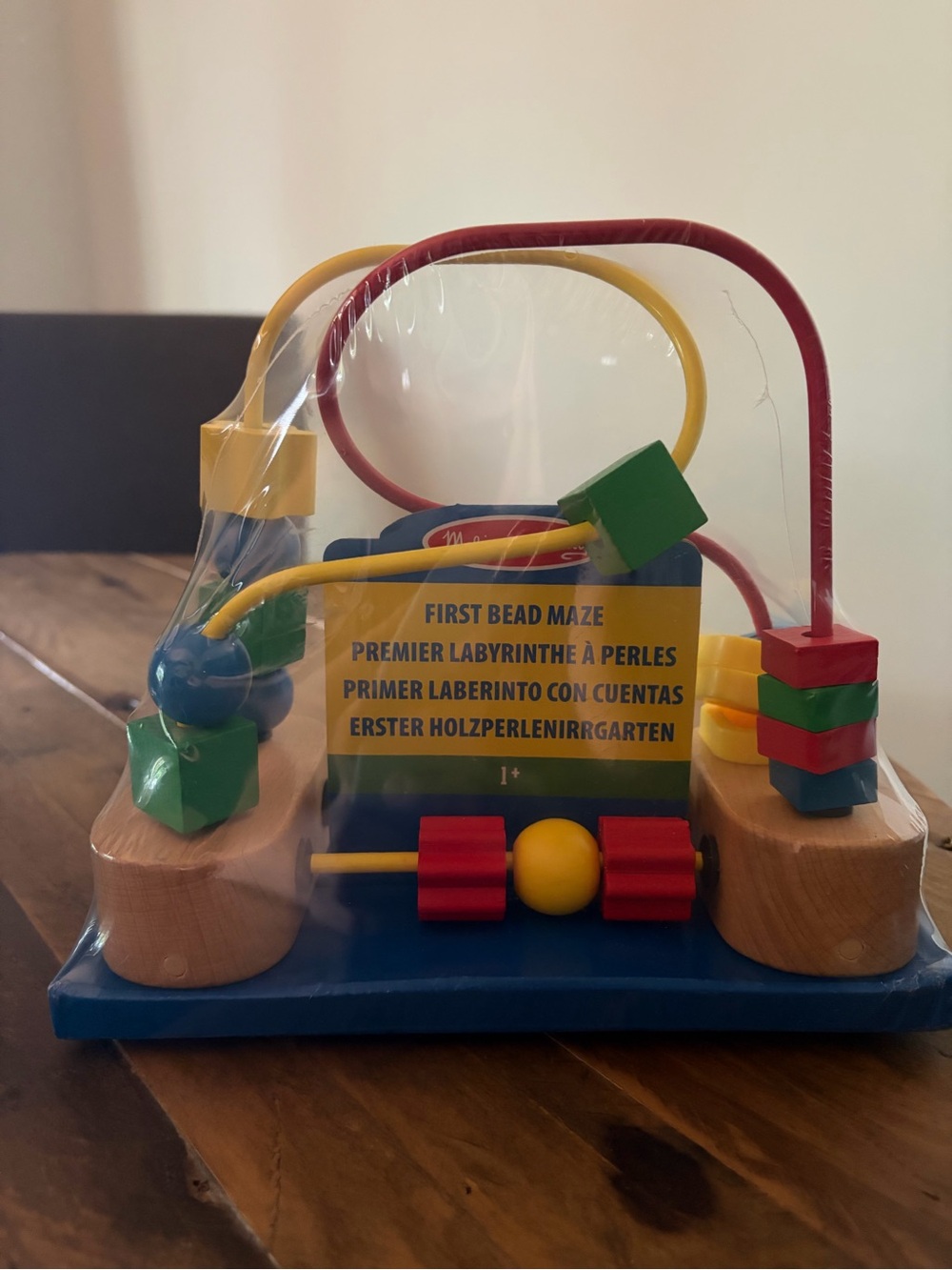 Melissa & Doug First Bead Maze Wooden Activity Toy - Multi-Color- brand new